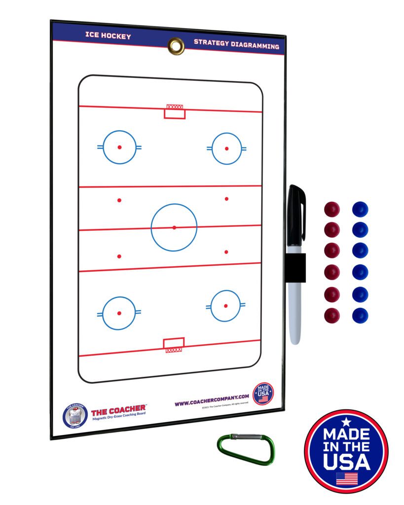 Ice Hockey Coach Board -Magnetic Dry Erase Clipboard For Coaches ...