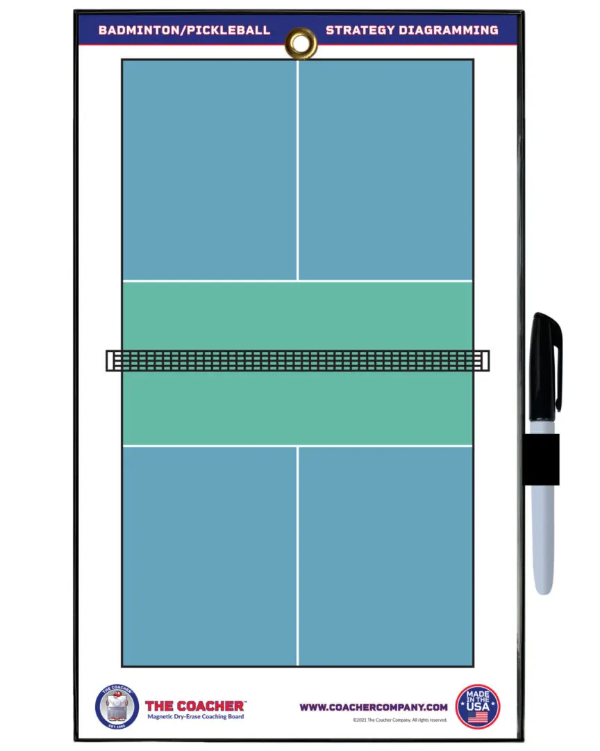 Murray Sporting Goods Pickleball Coaches Clipboard, Dry Erase Double-Sided  Pickleball Clipboard for Coaching